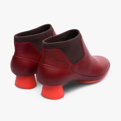 Camper Alright Womens Ankle Boots US-23474 Red Factory Outlet USA